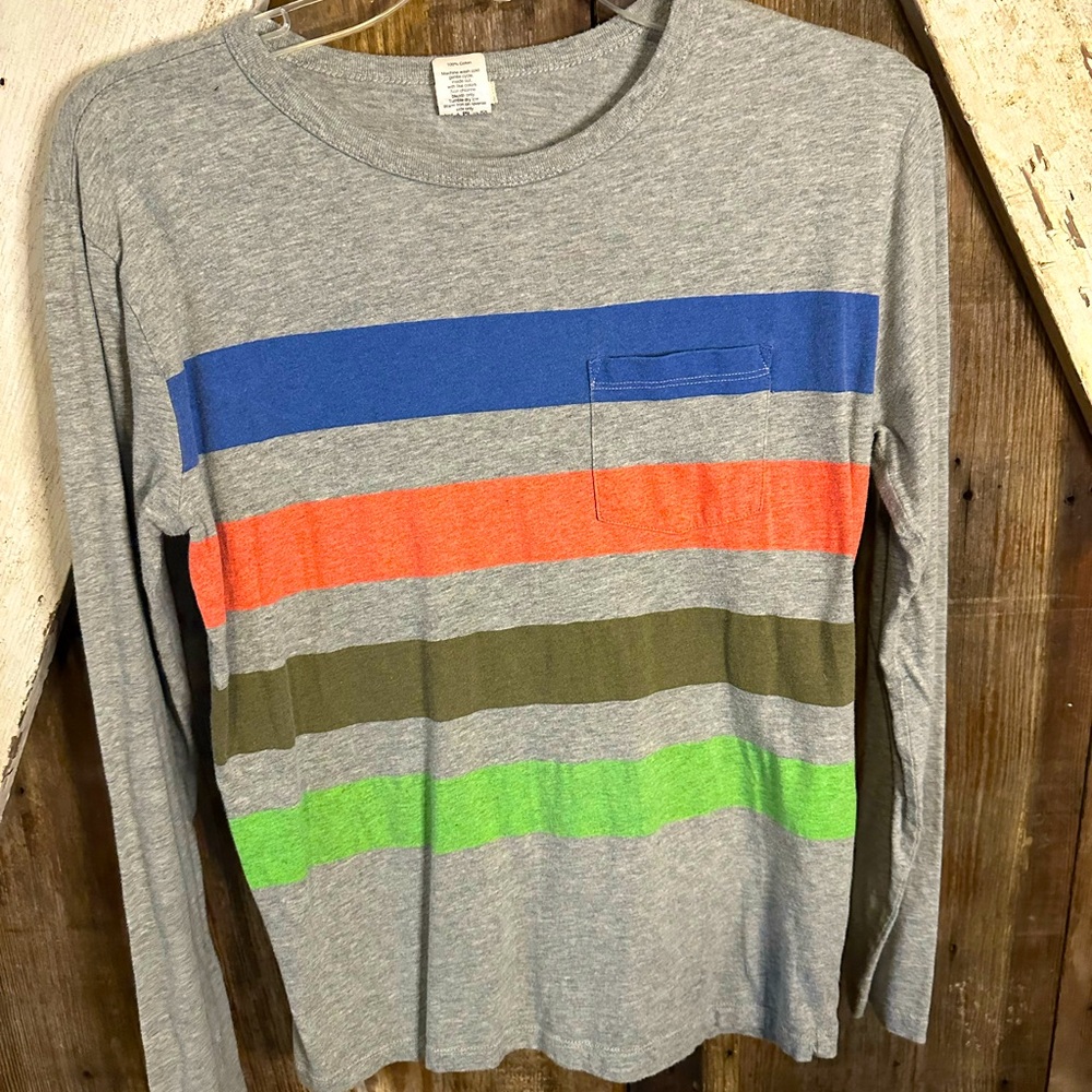 Lot of two Cat & Jack long sleeve t-shirts sz 12/14 L and one Crewcut sz 14